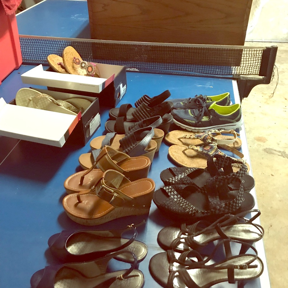 Lot of ladies shoes